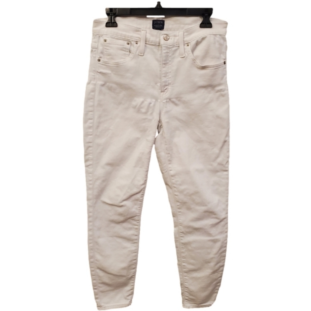 J. Crew high rise skinny white jeans size 30